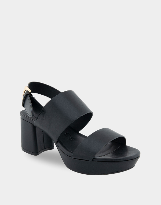 Camilia Black Faux Leather