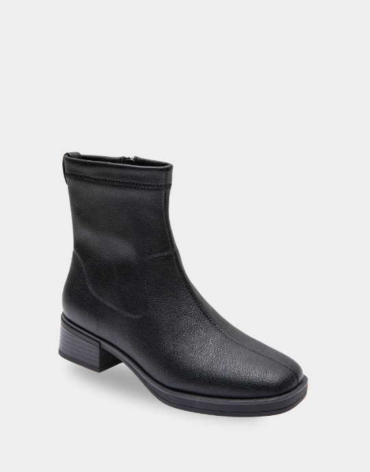 Dazzy Black Stretch Pebbled Pu