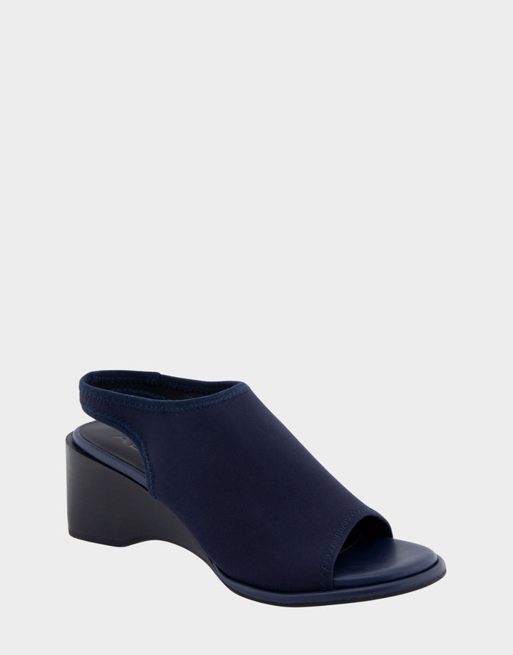 Nuri Navy Stretch Gabardine Fabric