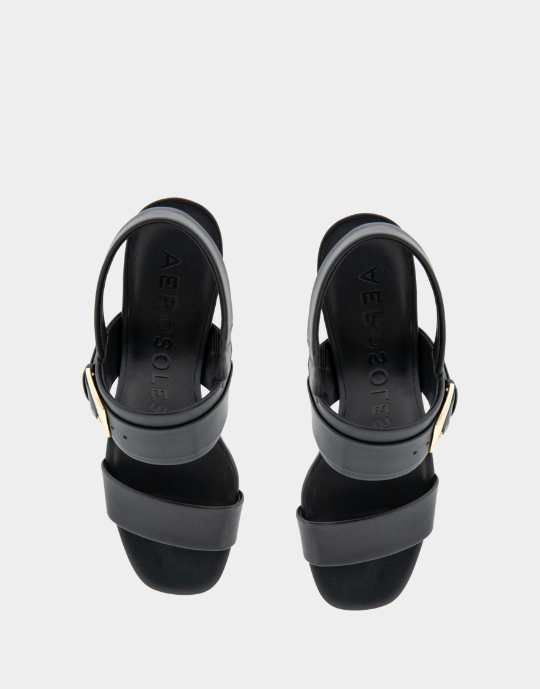 Ellazia Black Faux Leather