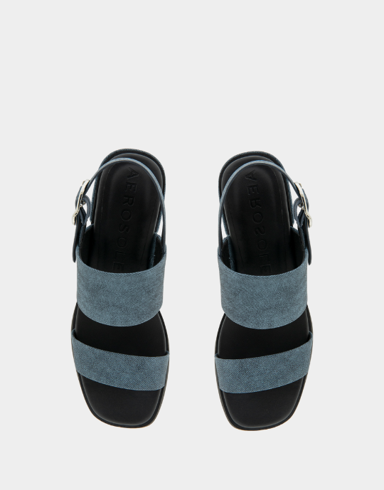 Dove Blue Jean Faux Leather