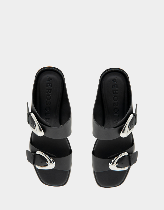 Domian Black Faux Leather *