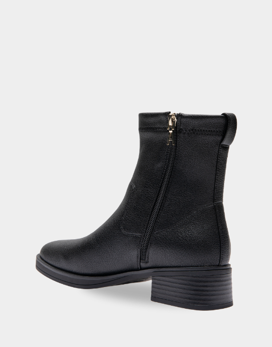 Dazzy Black Stretch Pebbled Pu