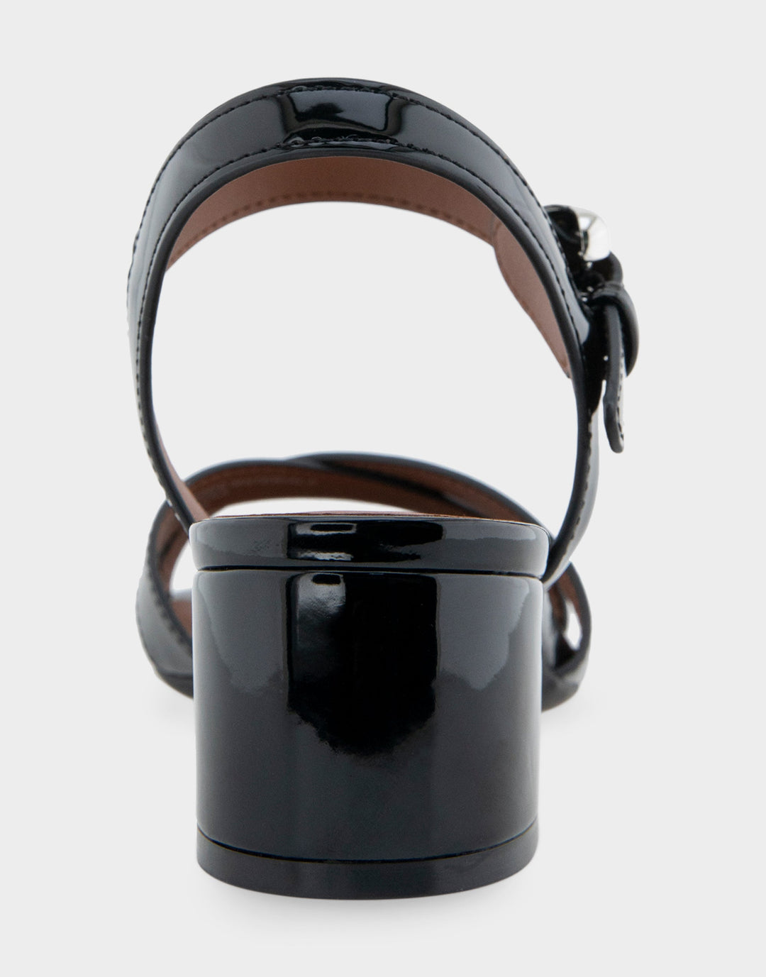 Cinzia Black Patent Faux Leather