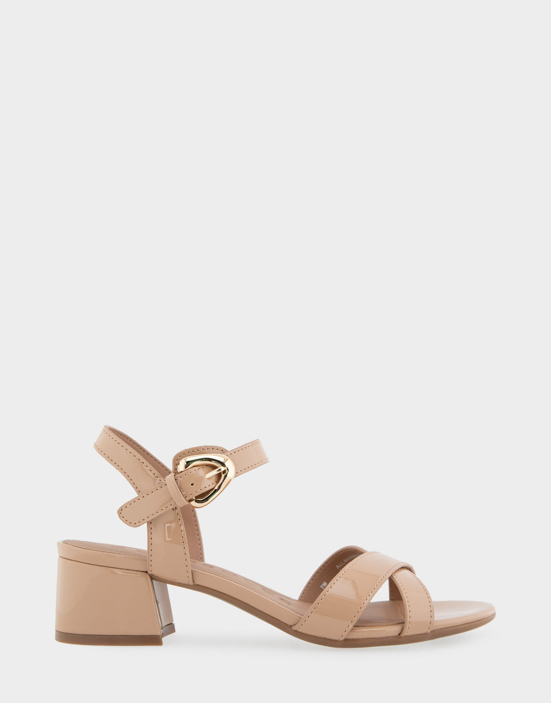 Cinzia Beige Bisque Patent Faux Leather