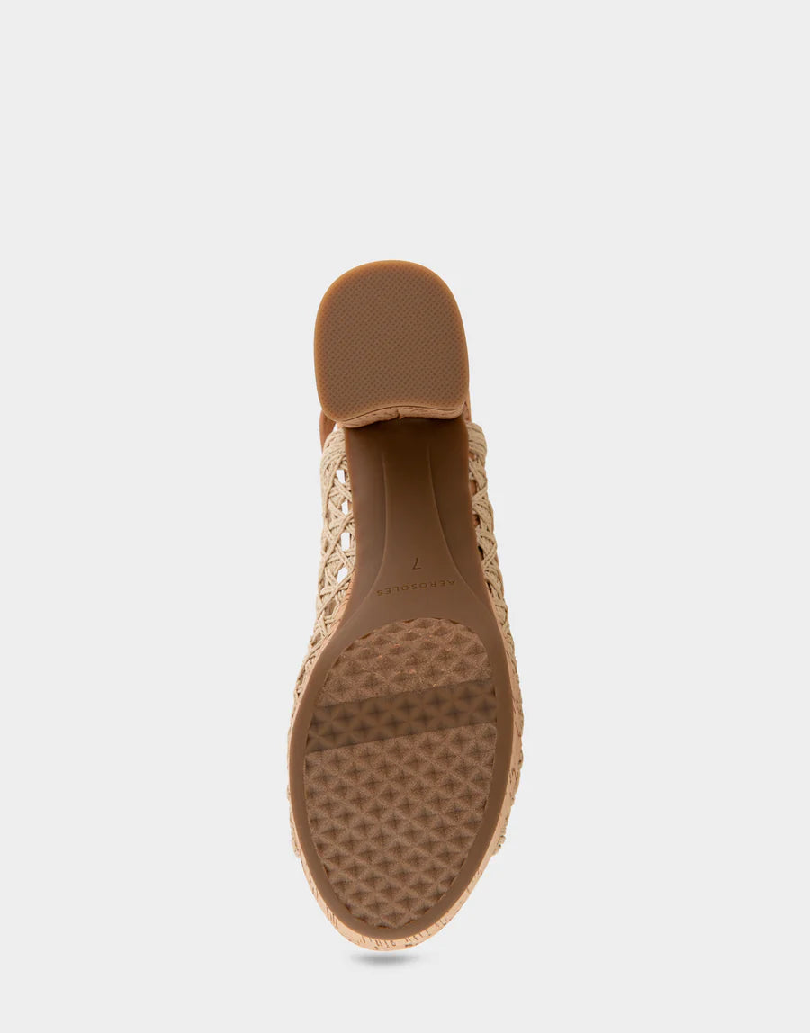 Cornelia Natural Embroidered Raffia