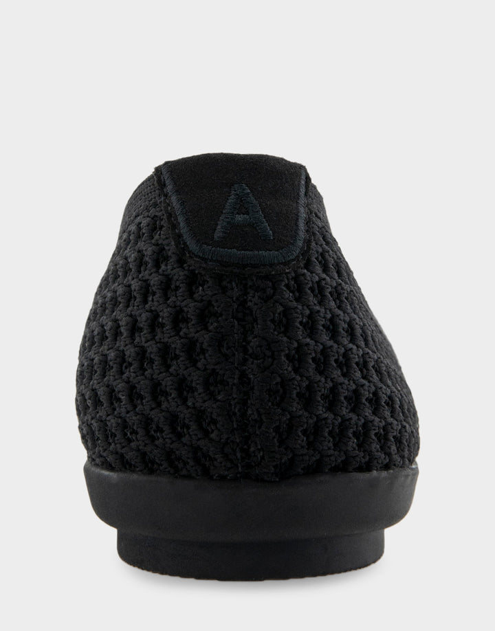 Danielle Black Textured Knit Fabric