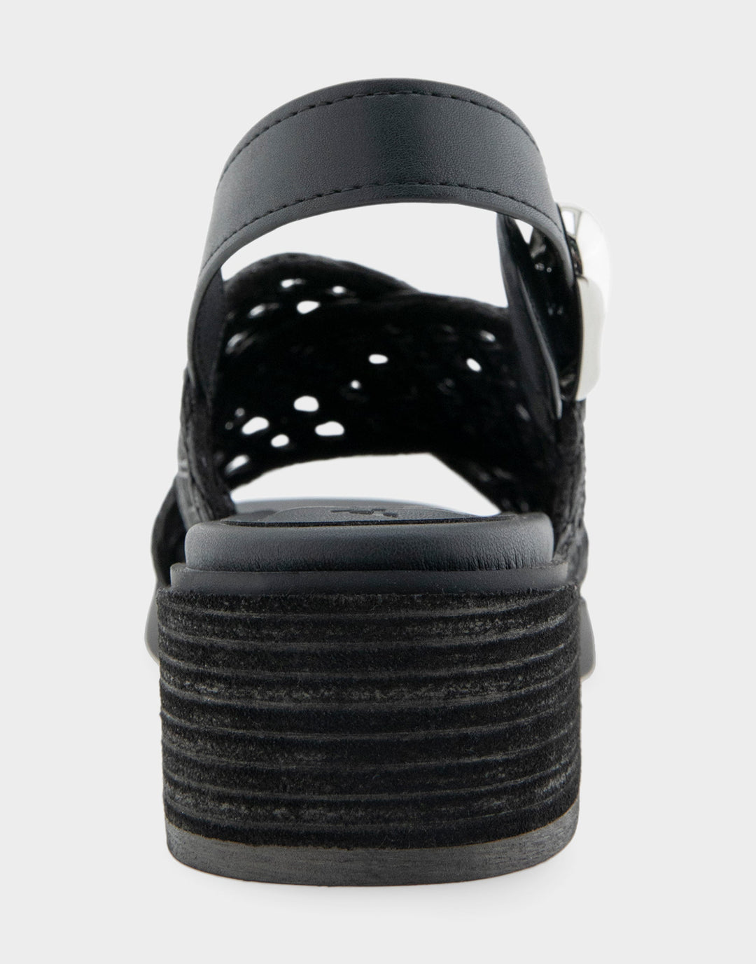 Demi Black Crochet Raffia