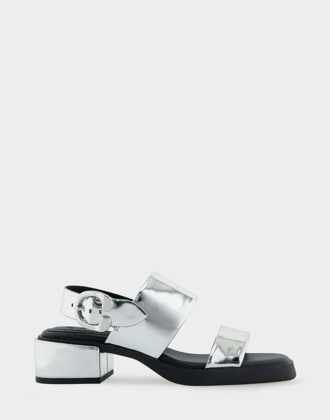 Dove Silver Mirror Metallic Faux Leather