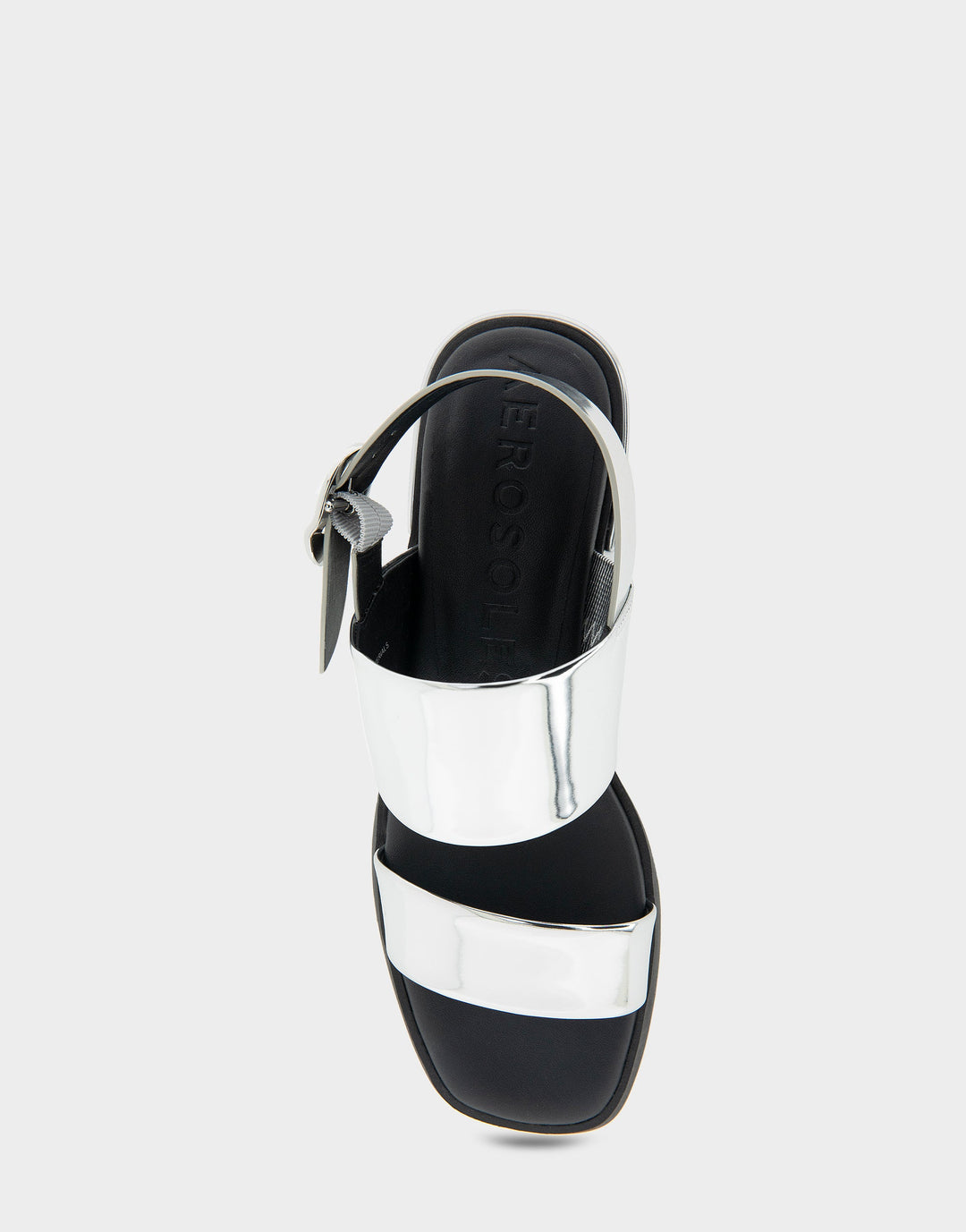 Dove Silver Mirror Metallic Faux Leather