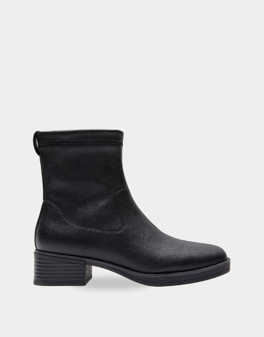 Dazzy Black Stretch Pebbled Pu