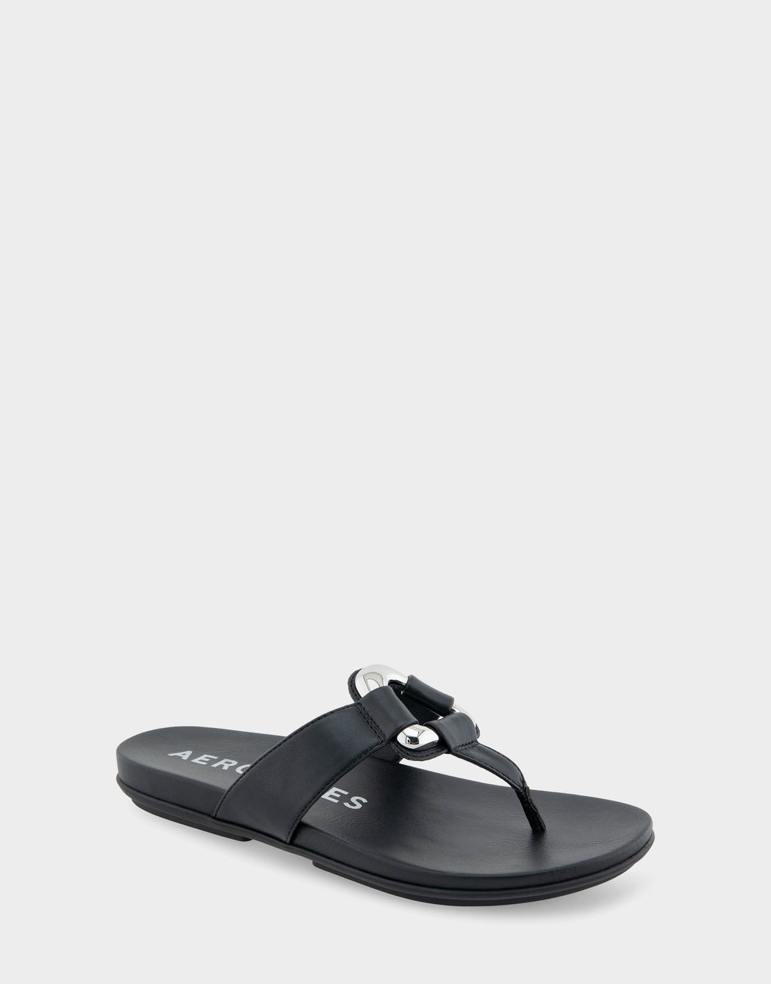 Fallon Black Faux Leather