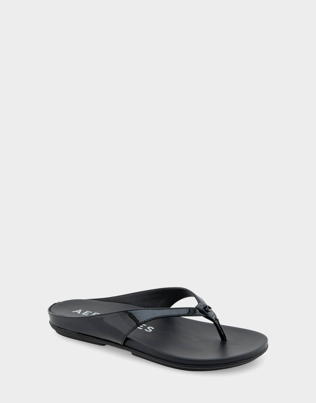 Fisher Black Patent Faux Leather