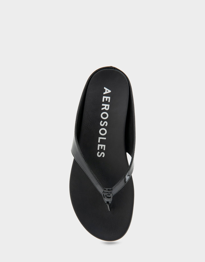 Fisher Black Patent Faux Leather