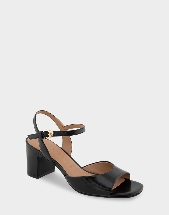 Gerda Black Shiny Leather