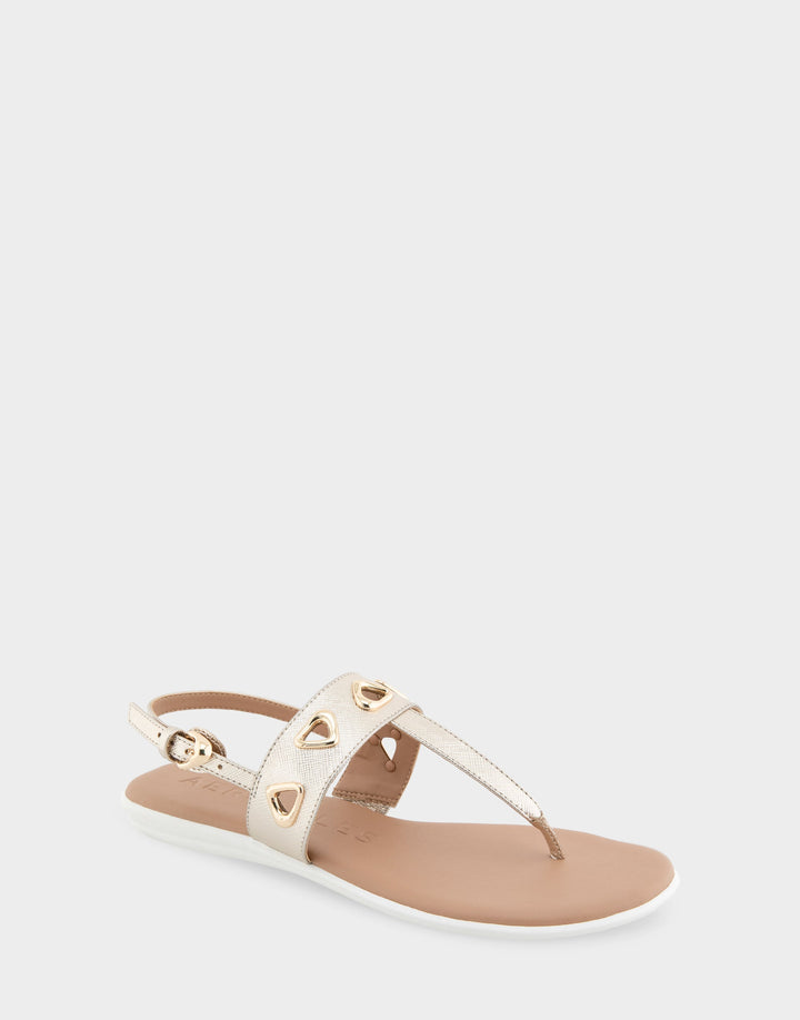 Iago Gold Metallic Textured Faux Leather