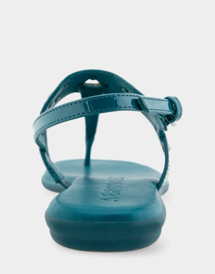 Iago Teal Patent Faux Leather