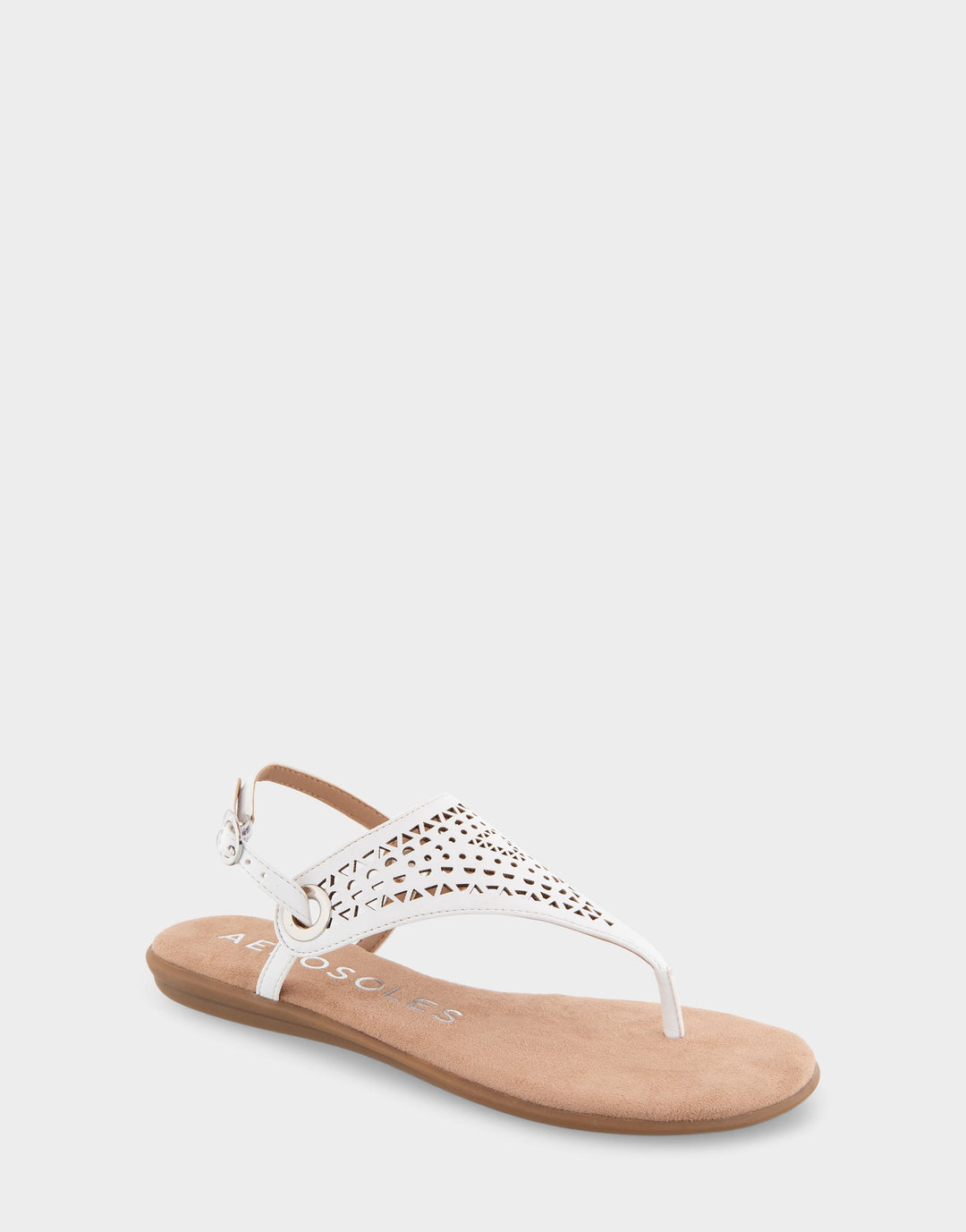 Iole White Faux Leather