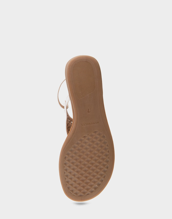 Iole White Faux Leather