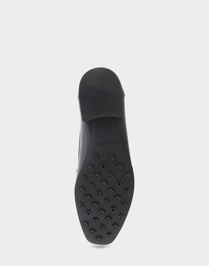 Paulette Black Embossed Croco