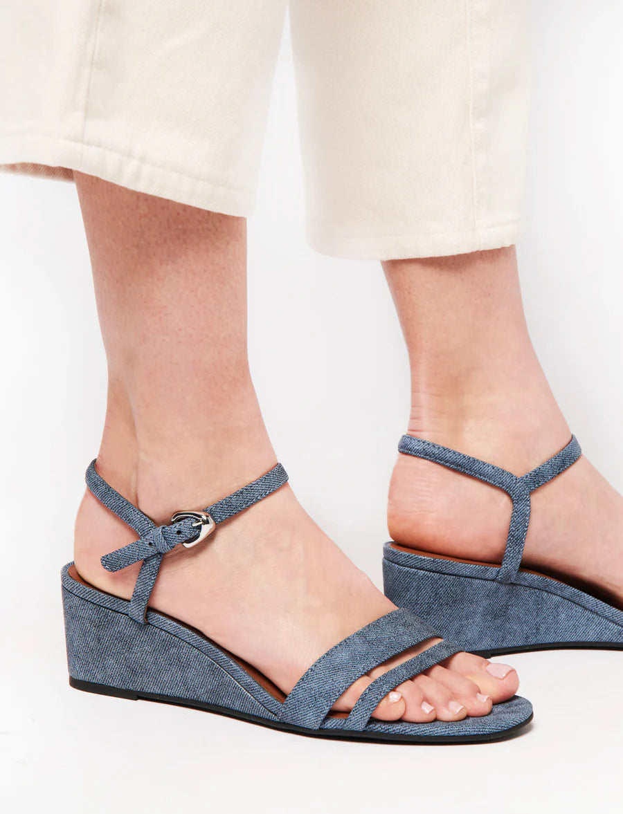 Witt Blue Denim Textured Faux Leather