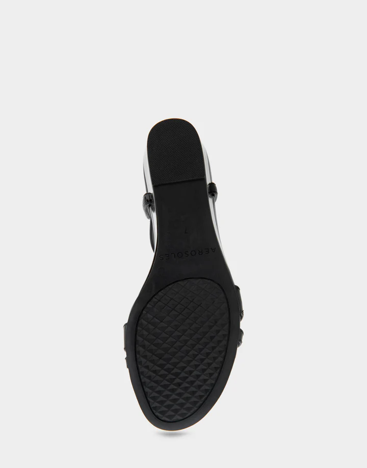 Witt Black Patent Faux Leather