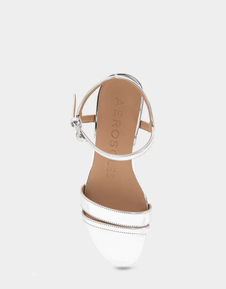 Witt Silver Mirror Metallic Faux Leather