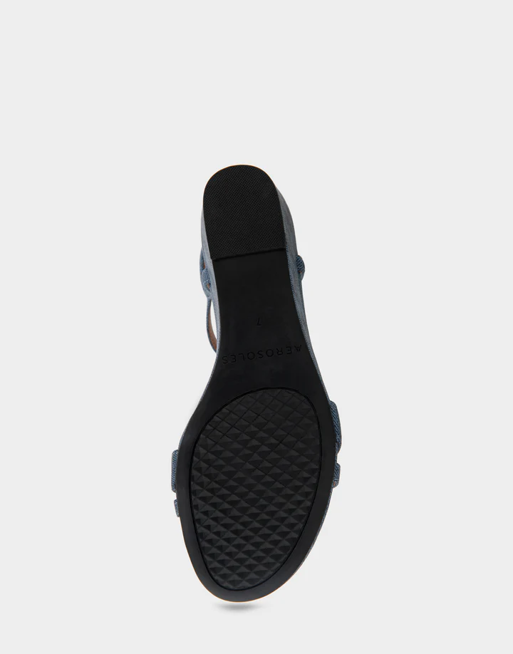 Witt Blue Denim Textured Faux Leather