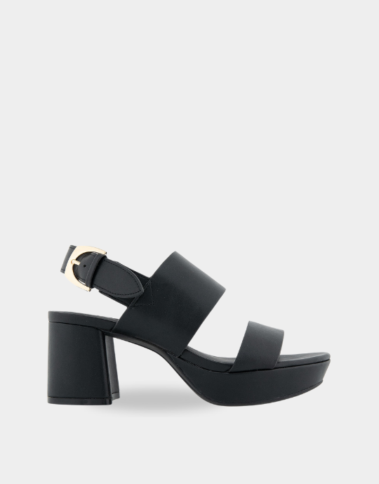 Camilia Black Faux Leather