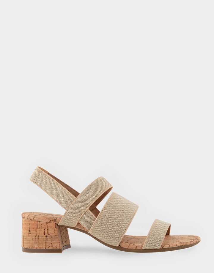 Tissu élastique en lin naturel Chara