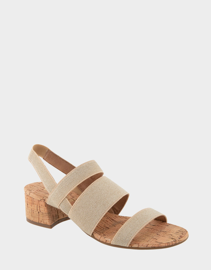 Tissu élastique en lin naturel Chara