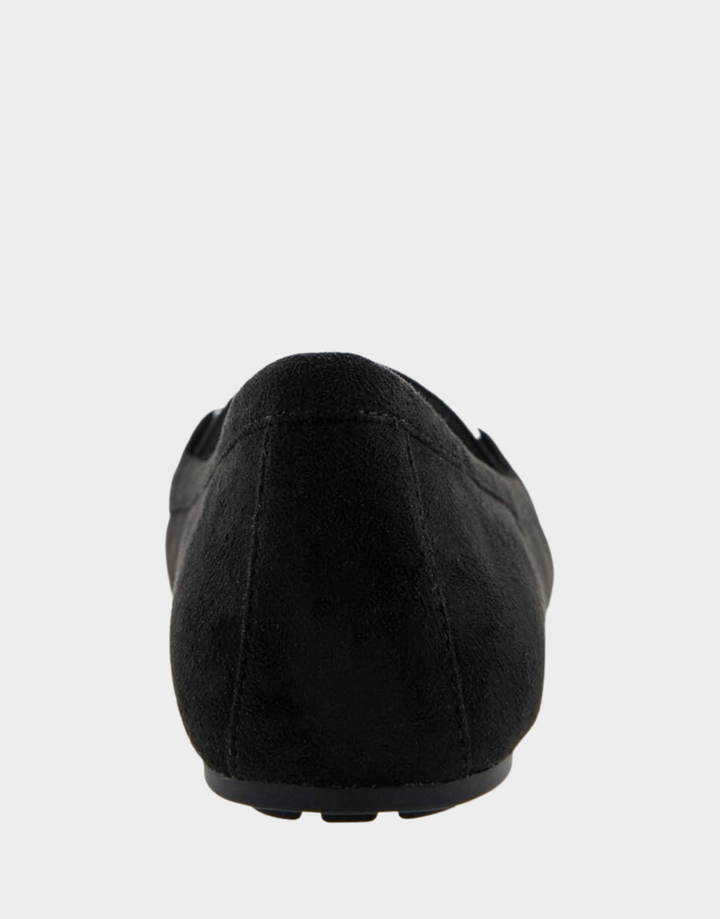 Day Drive Black Faux Suede