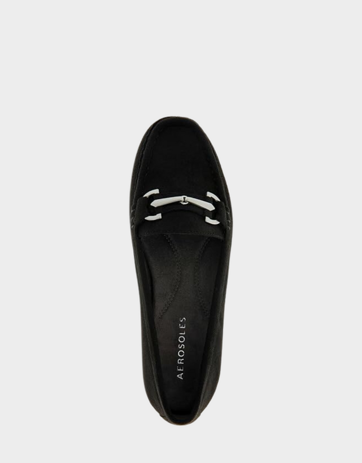 Day Drive Black Faux Suede