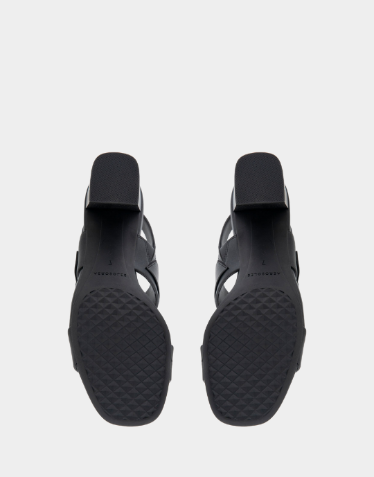 Ellazia Black Faux Leather