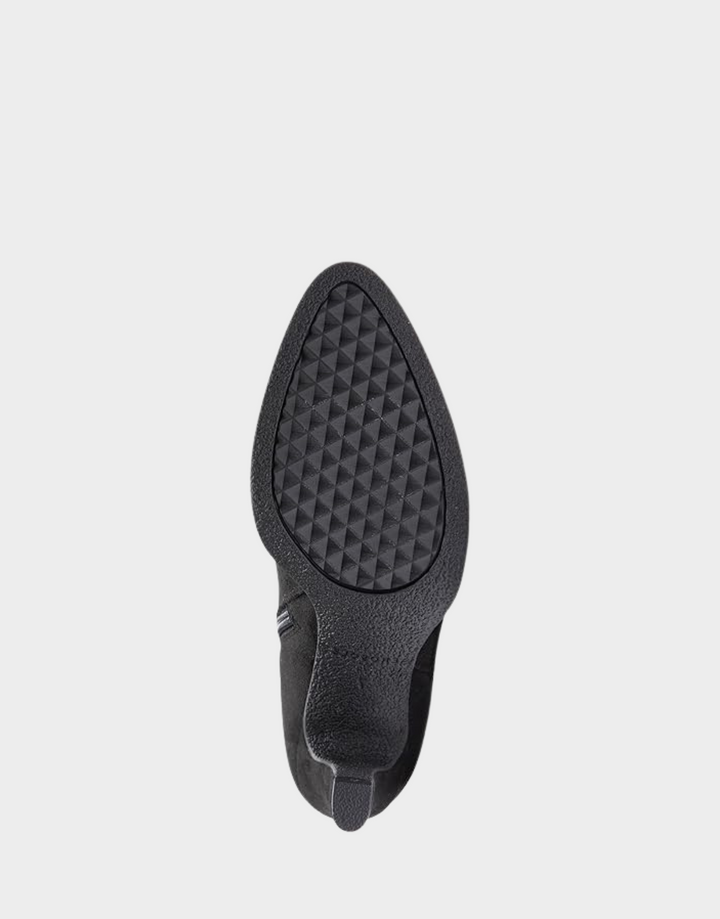 Lynch Black Faux Suede