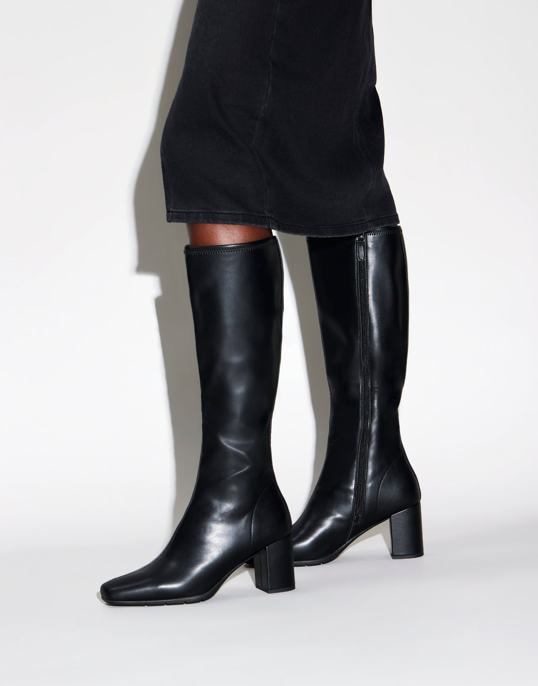 Micah Black Leather