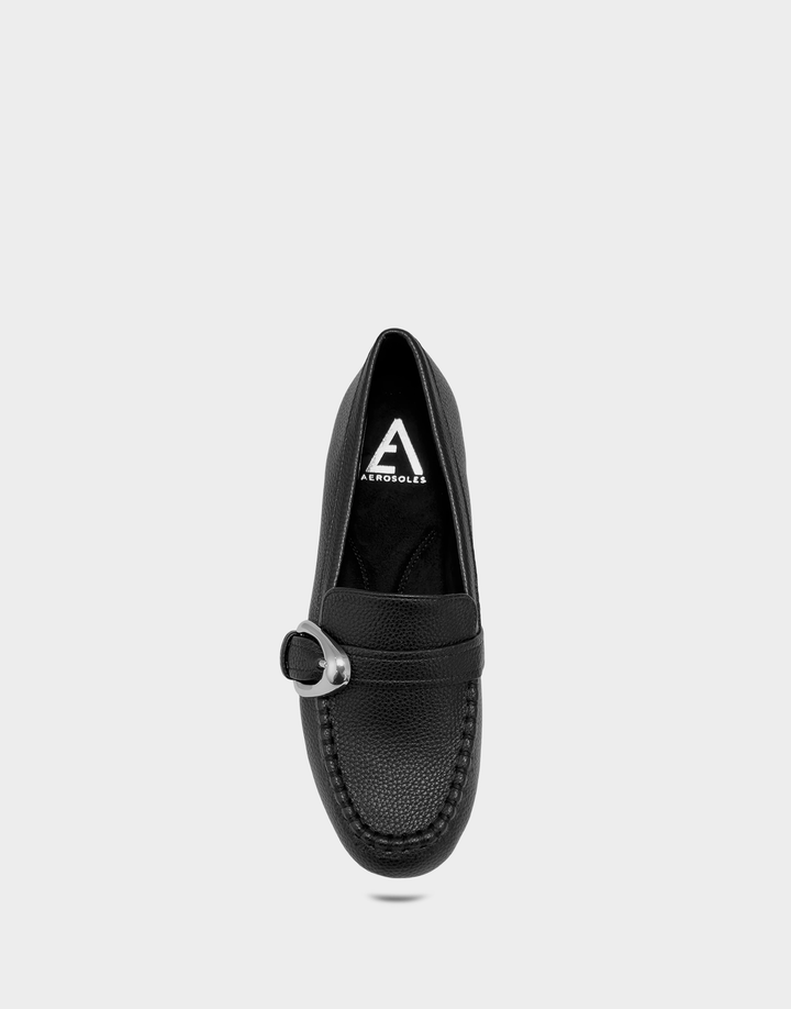 Overhead view of the Dinetta loafer revealing the cushioned Ortholite® foam insole and spacious round toe box.