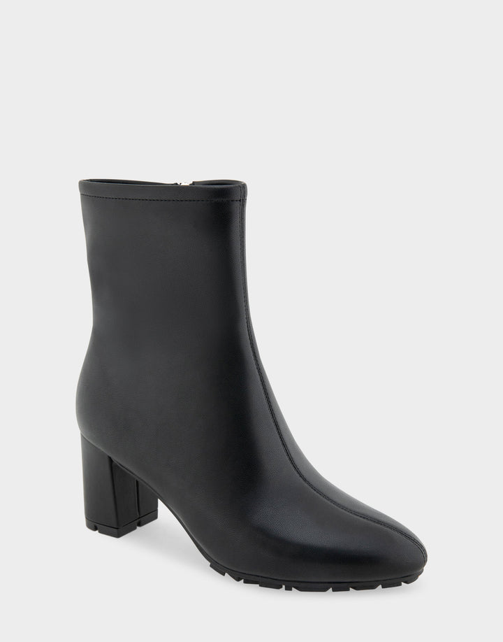 Baylor Black Stretch Faux Leather