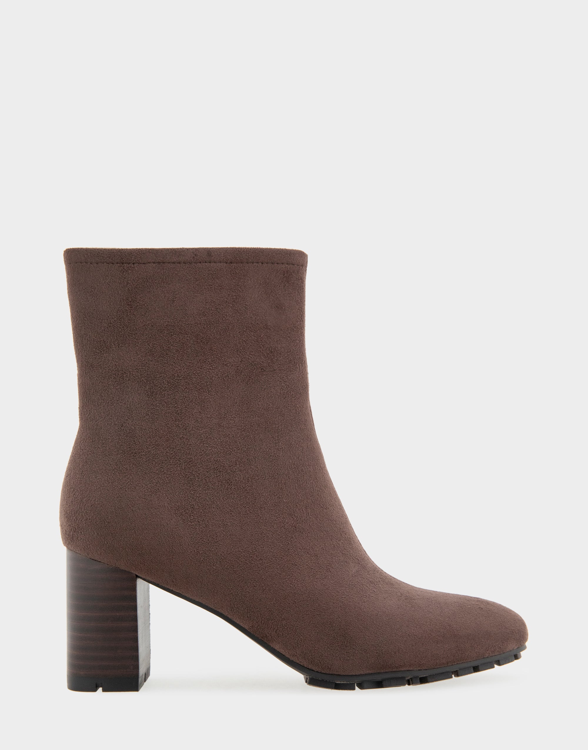 Women's Mid Block Heel Bootie in Java Faux Suede – Aerosoles Canada