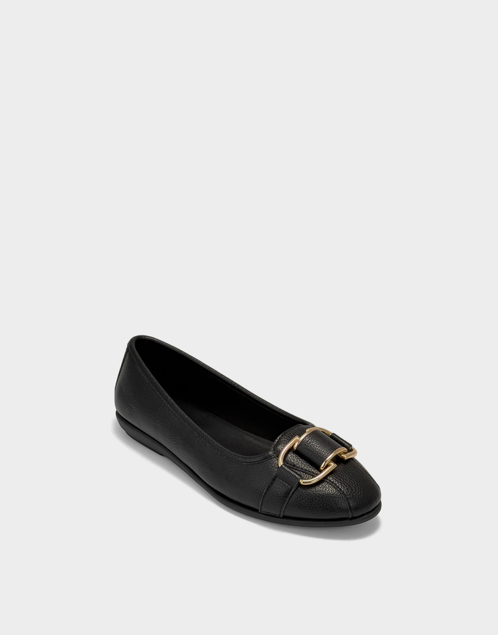 Aerosoles Bernice black faux pebbled leather women&