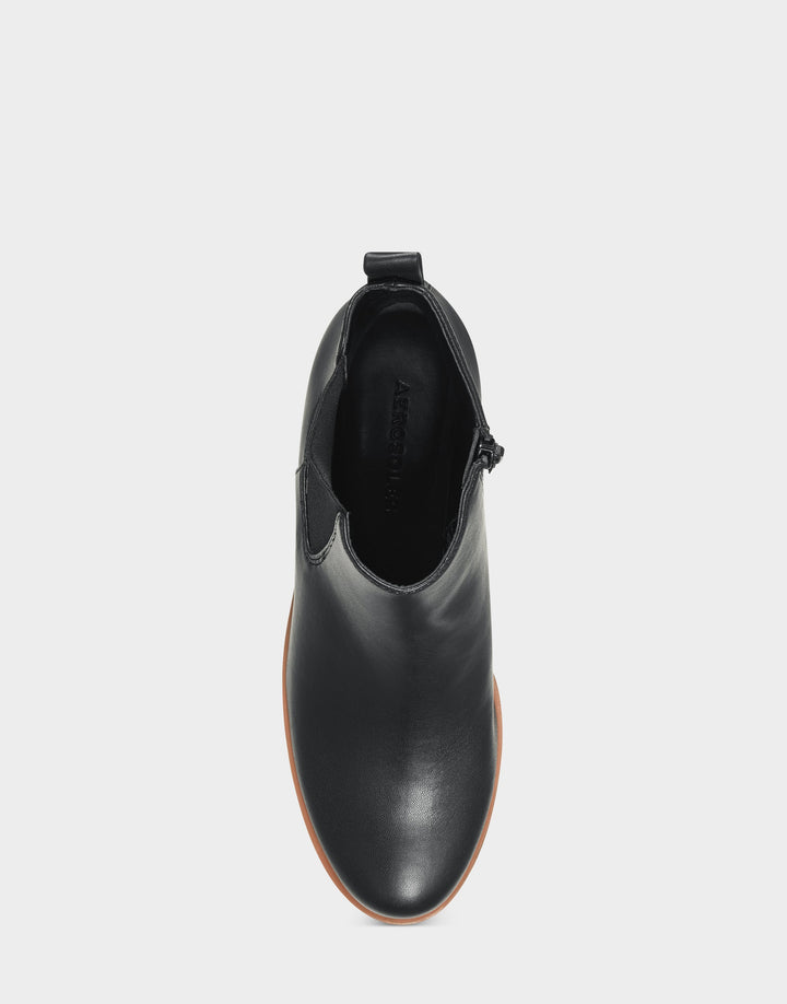 Brandi Black Faux Leather