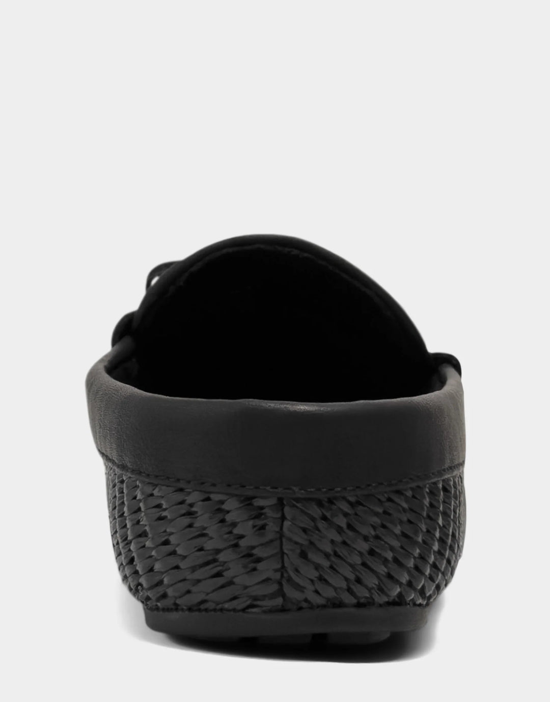 Rear view of the Daffodil loafer mule highlighting the open-back silhouette and clean, tailored finish of the heel bed.