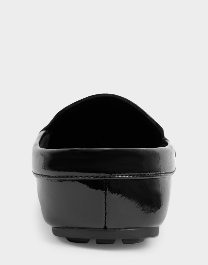 Daffodil Black Crinkle Patent