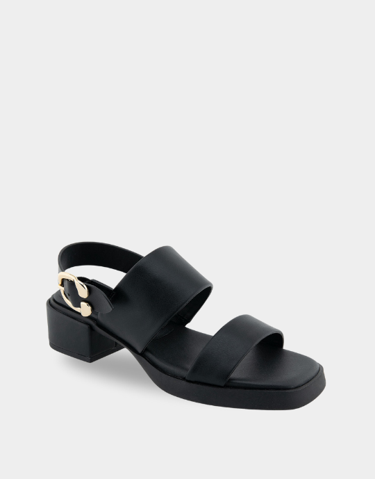 Cuir nappa noir colombe