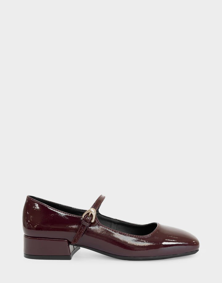 Isannah Merlot Crinkle Patent