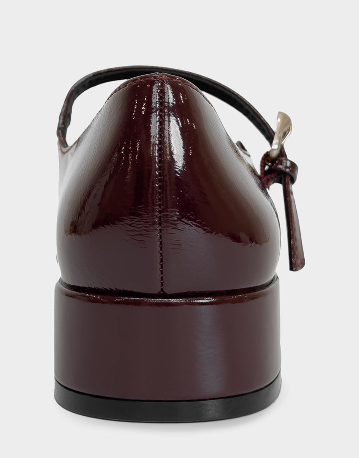 Isannah Merlot Crinkle Patent