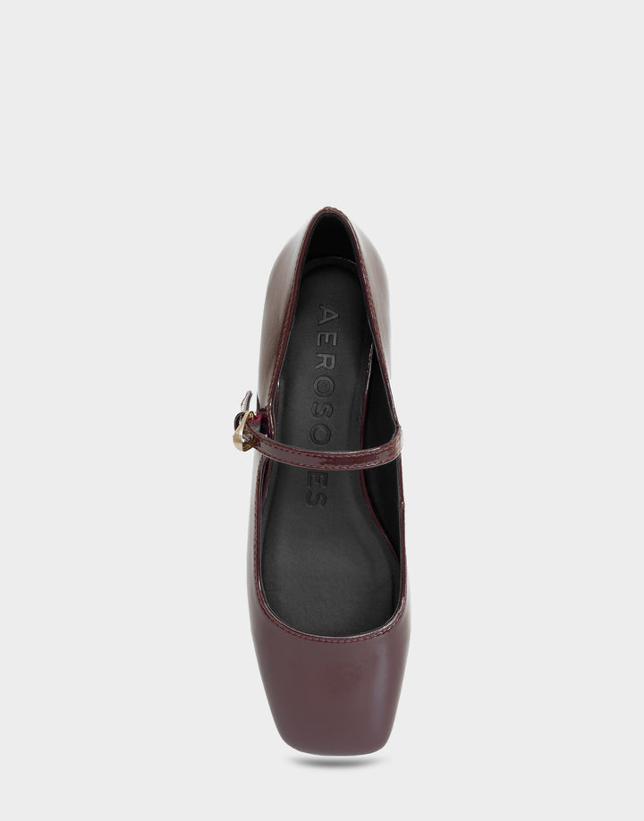 Isannah Merlot Crinkle Patent