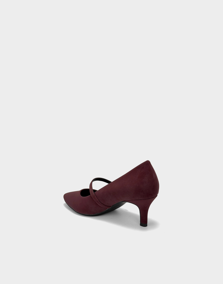 Aerosoles Luna burgundy faux suede women&