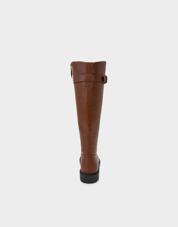 Aerosoles Macey dark tan faux lambskin women&