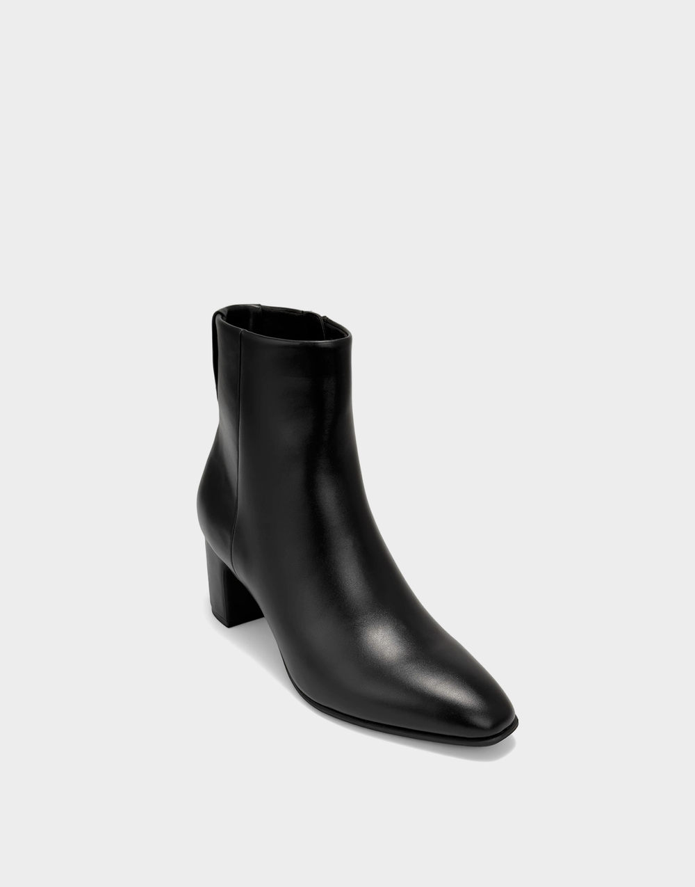 Aerosoles Madela black faux silk calf women's shoe, angled product view